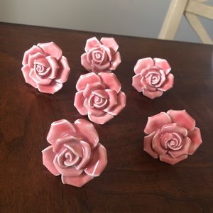 Set of 6 drawer pulls drawer and cabinet knobs